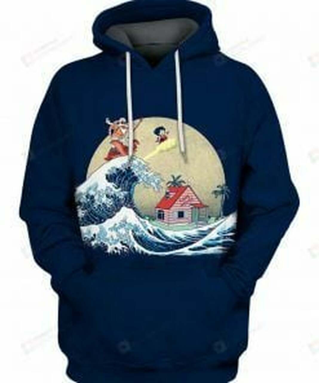 Master Roshi And Goku 3d All Over Print Hoodie