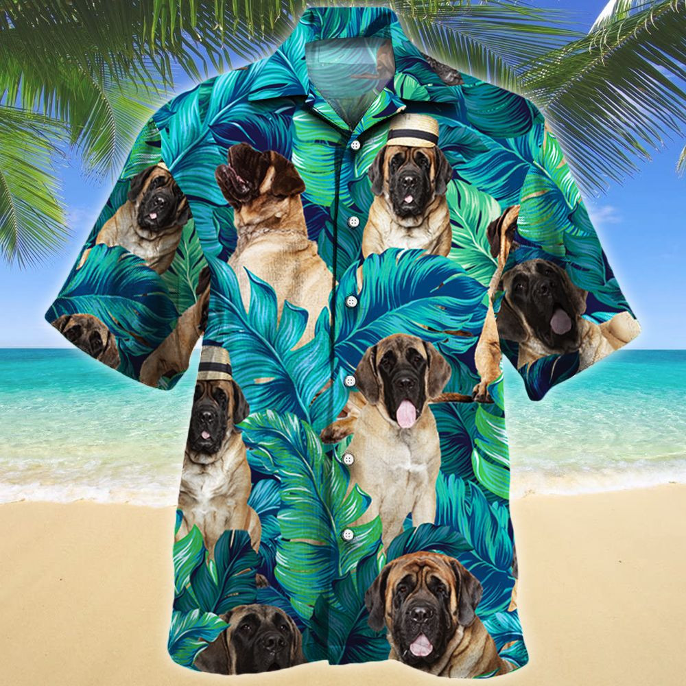 Mastiff Dog Lovers Gift Hawaii Shirt Hawaiian Shirt For Men