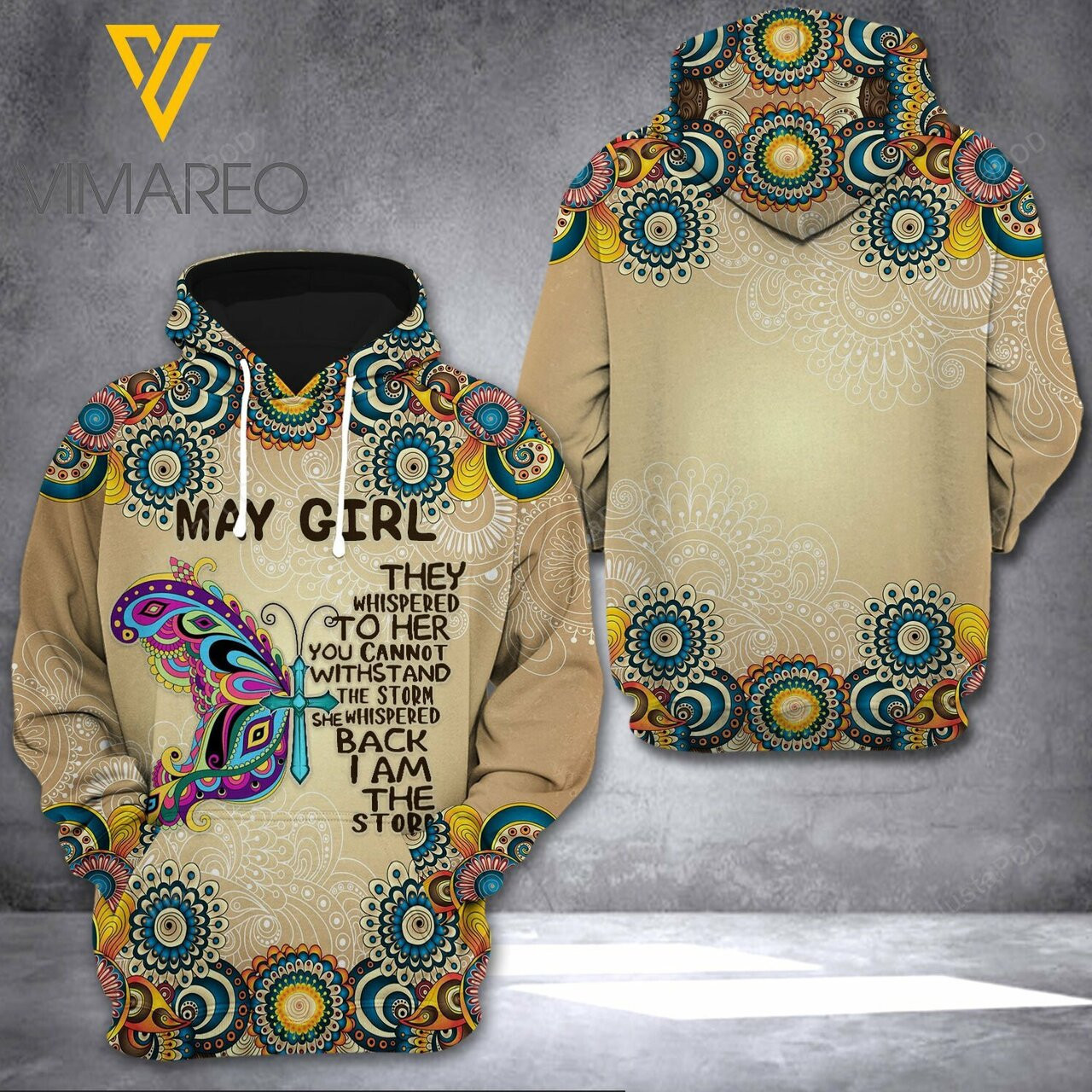 May Girl They Whispered To Her 3d All Print Hoodie