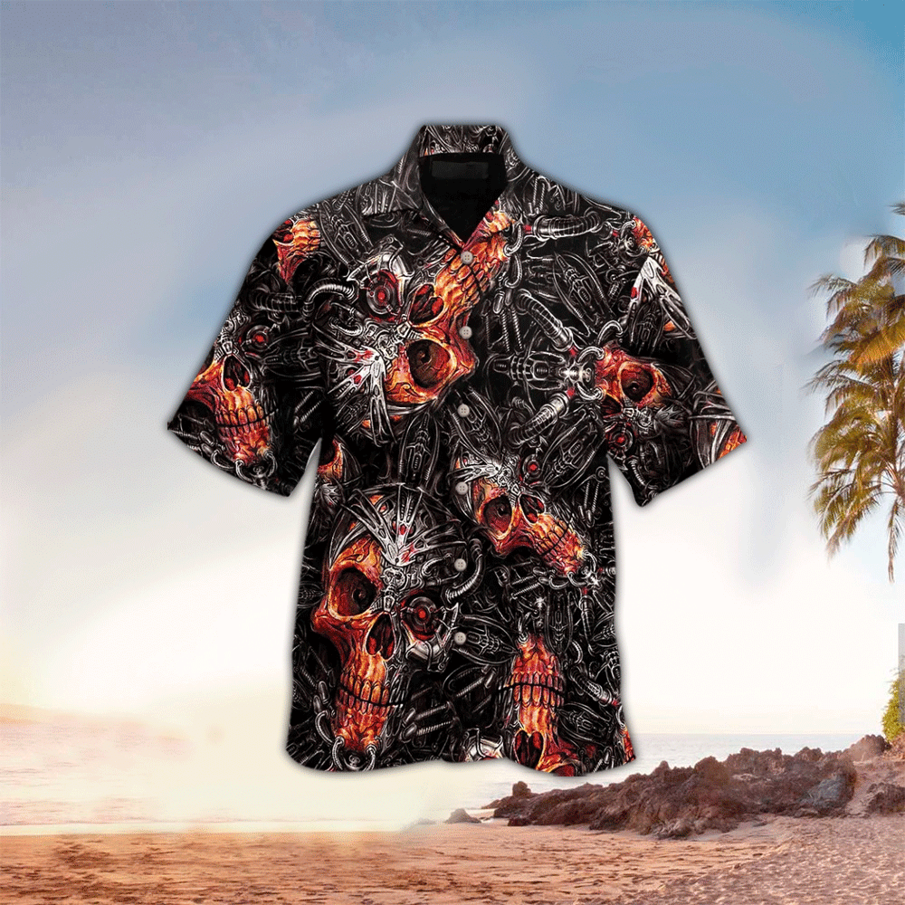 Mechanic Apparel Mechanic Hawaiian Button Up Shirt for Men and Women