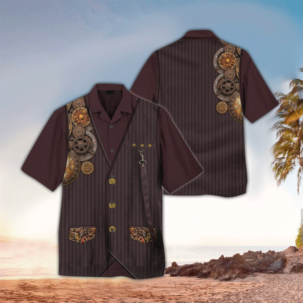 Mechanic Apparel Mechanic Hawaiian Button Up Shirt for Men and Women