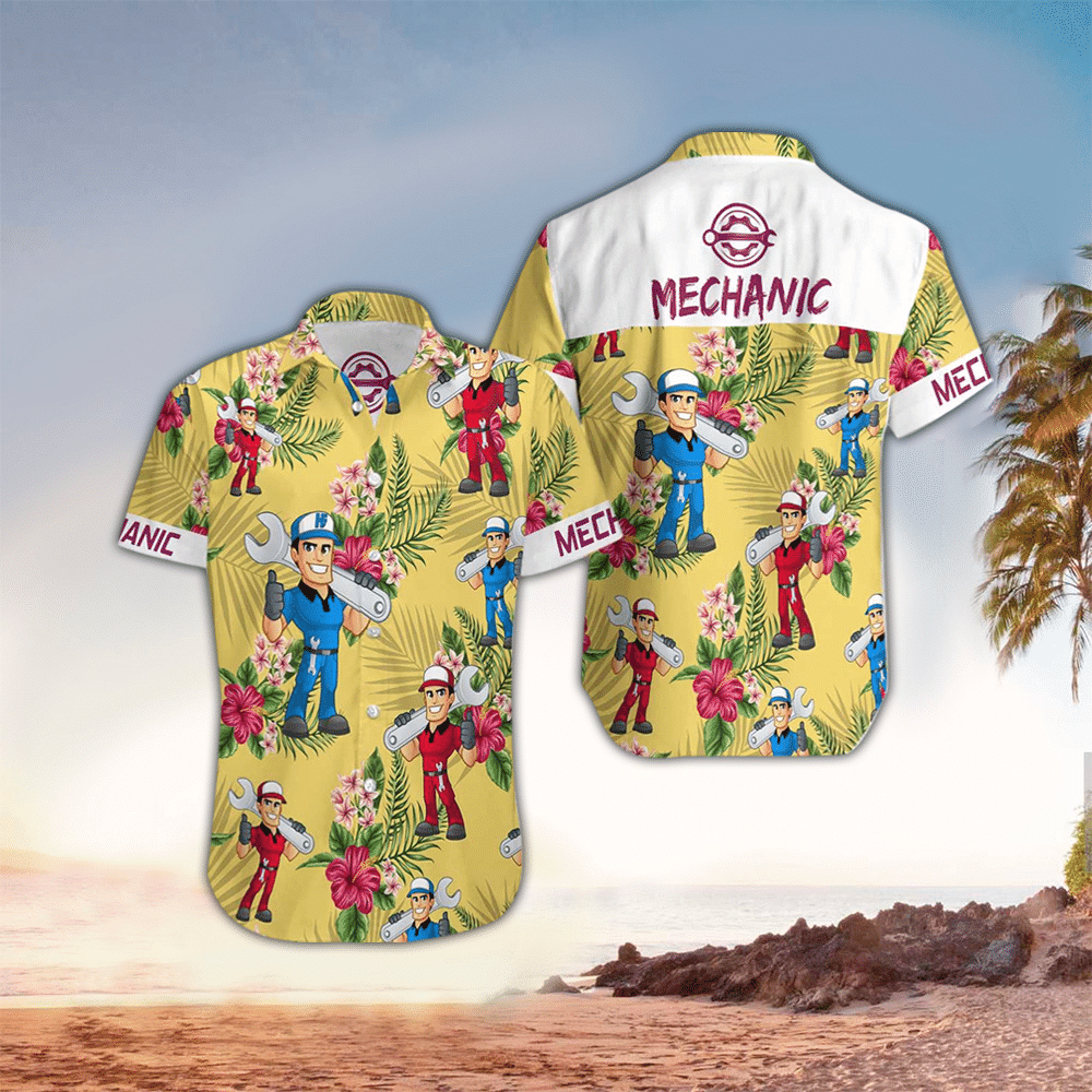 Mechanic Hawaiian Shirt Mens Hawaiian Shirt For Mechanic Shirt for Men and Women