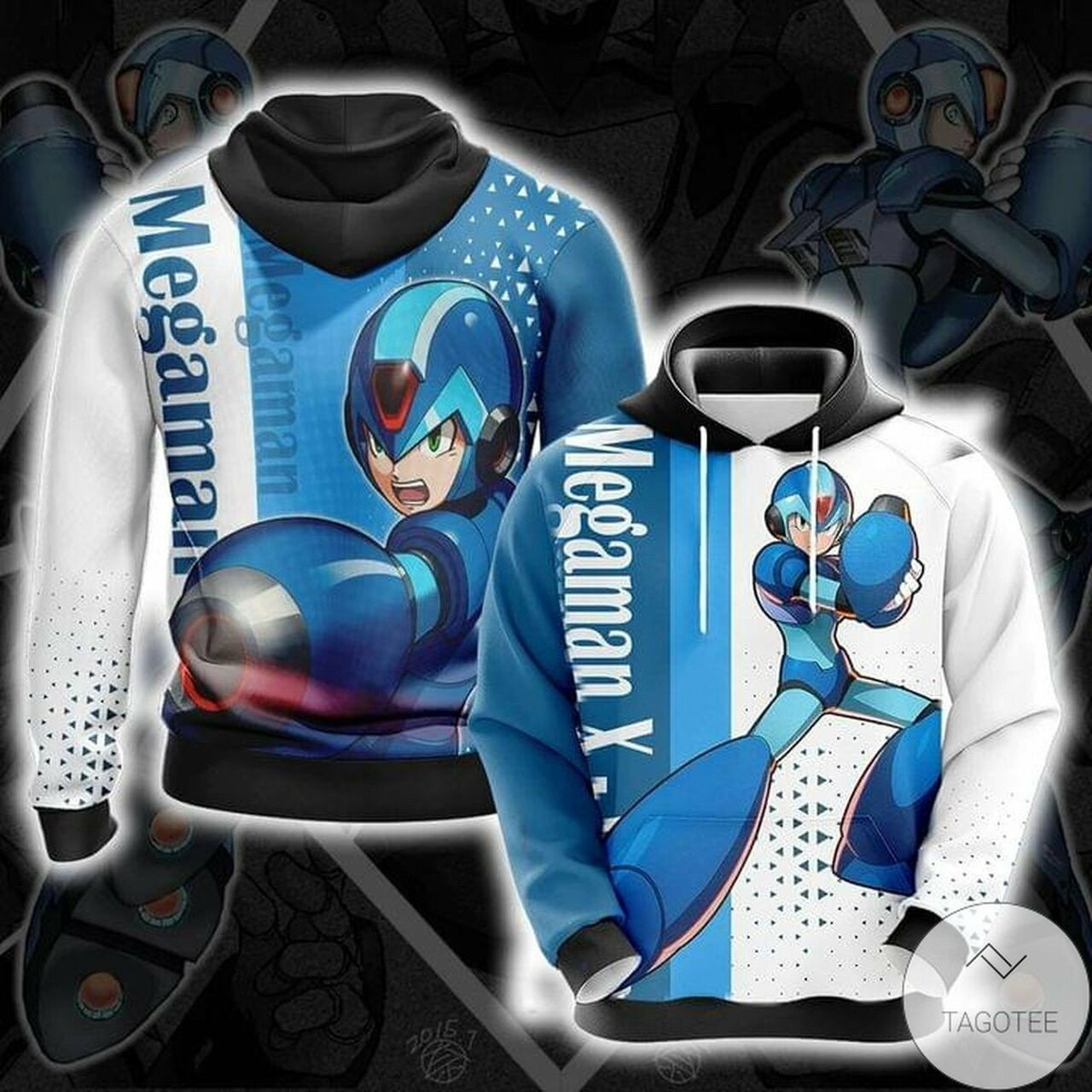 Mega Man Video Game 3d All Over Print Hoodie