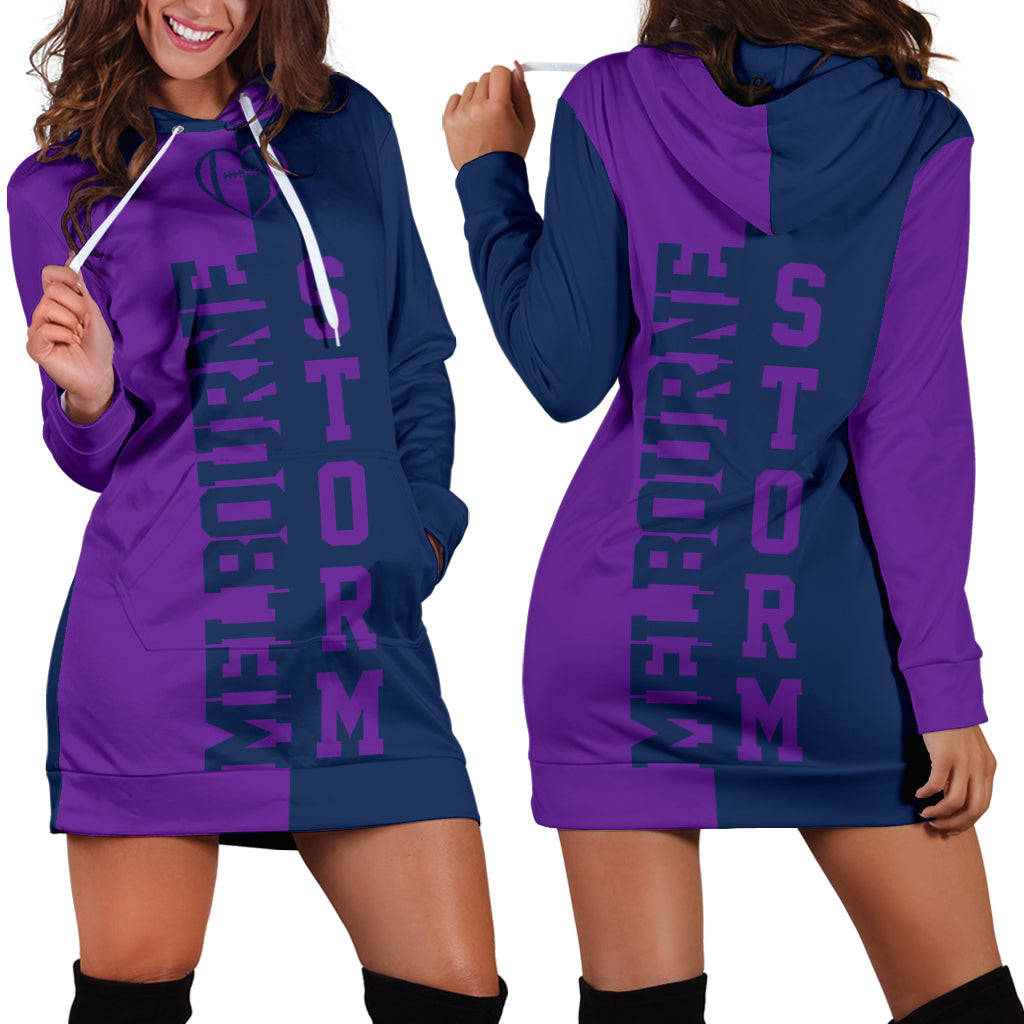 Melbourne Rugby Hoodie Dress 3d All Over Print For Women Hoodie