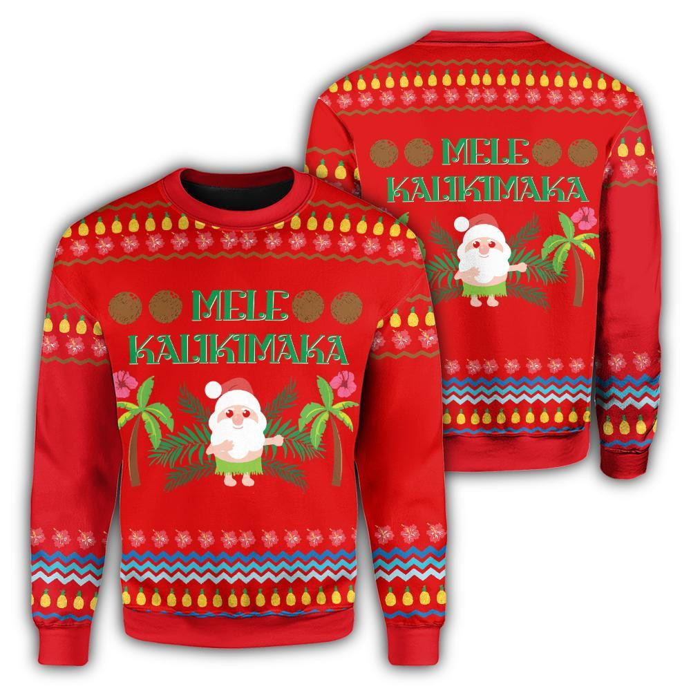 Mele Kalikimaka Ugly Christmas Sweater Ugly Sweater For Men Women