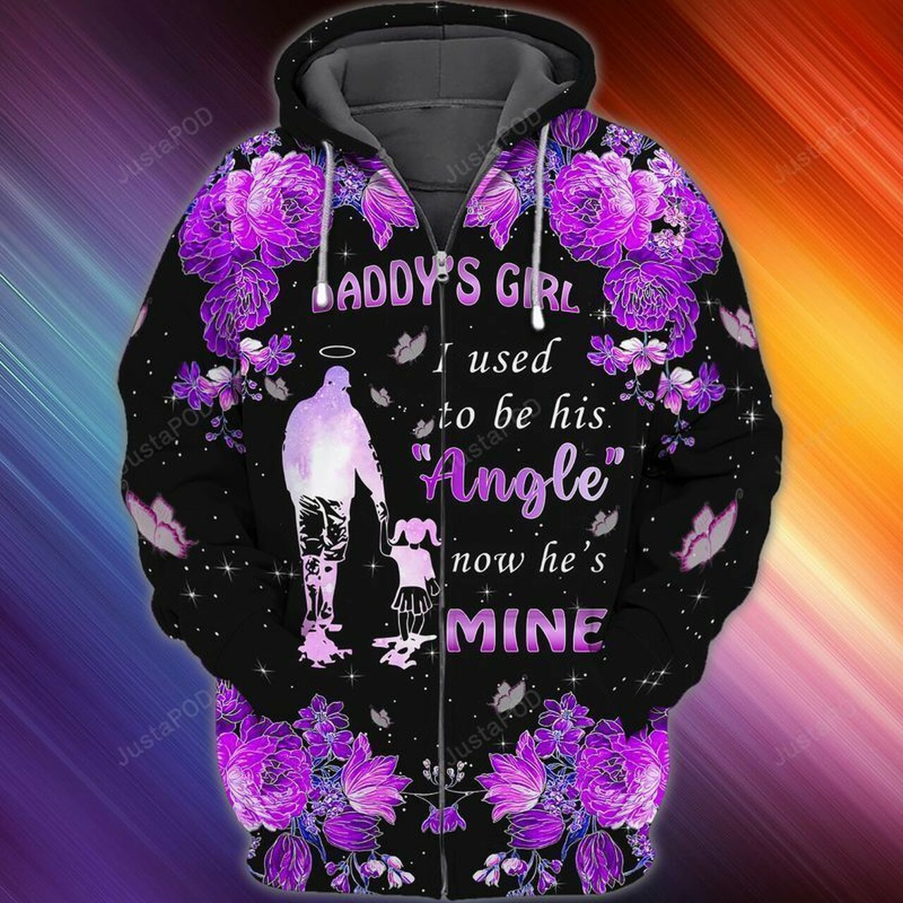 Memorial Day Father And Daughter Daddy Girl Used To Be His Angel Now He Is Mine 3d All Over Print Hoodie