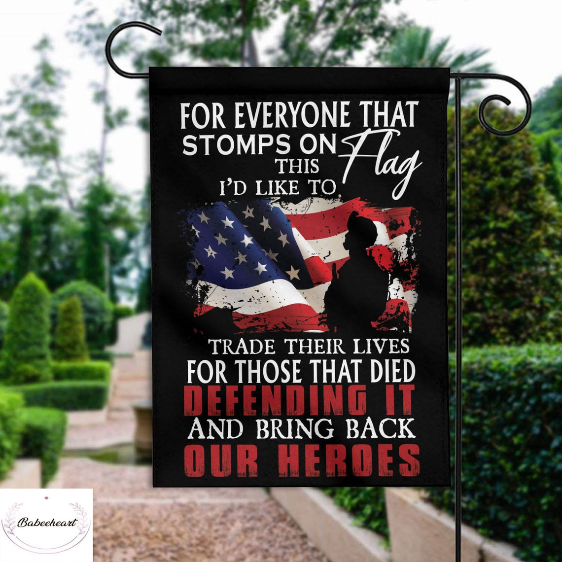 Memorial Day Flag Remember Soldiers Memorial Military Brave Flag American Flag Memorial Military Garden Flag Memorial Day Gift