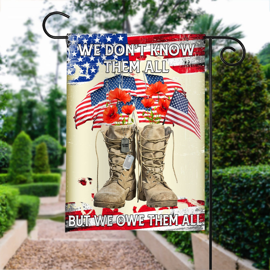 Memorial Day Flag US Army Veteran Flag United States Army Veteran Flag Memorial Day Decor Soldier Never Forget Memorial Day Gift