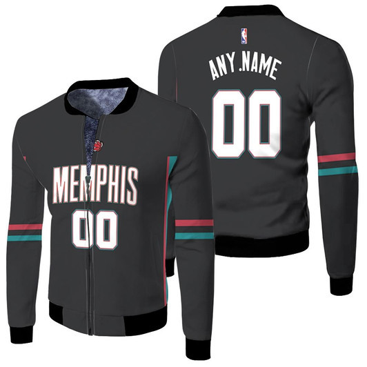 Memphis Grizzlies 2020 Nba New Arrival Black Jersey Style Custom Gift For Grizzlies Fans Fleece Bomber Jacket