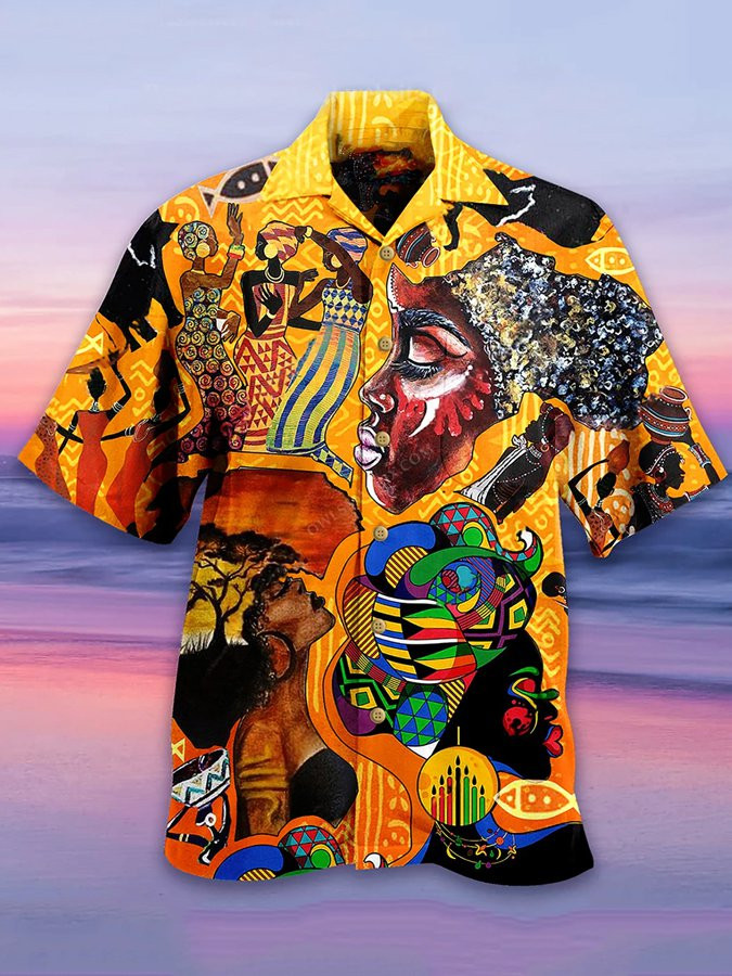 Mens Africa You Cannot Forget Africa Limited Hawaiian Shirt