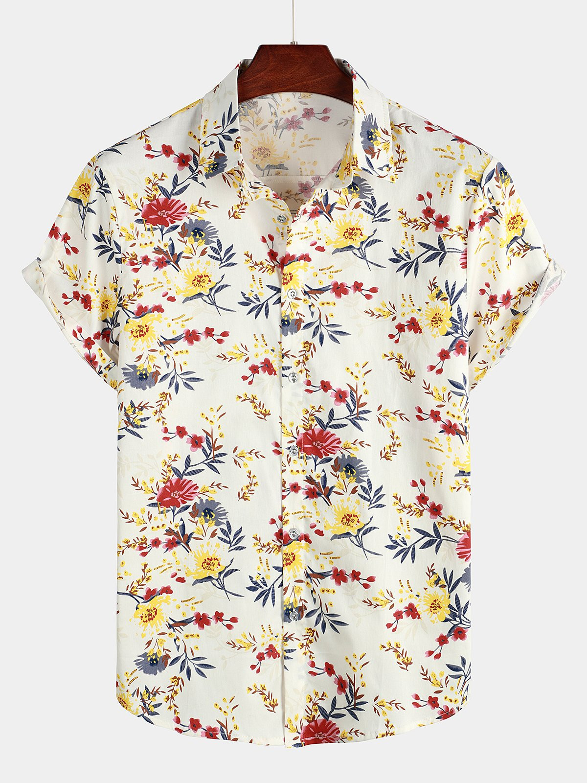 Mens Casual Holiday Cotton Short Sleeve Shirt Hawaiian Shirt for Men Women
