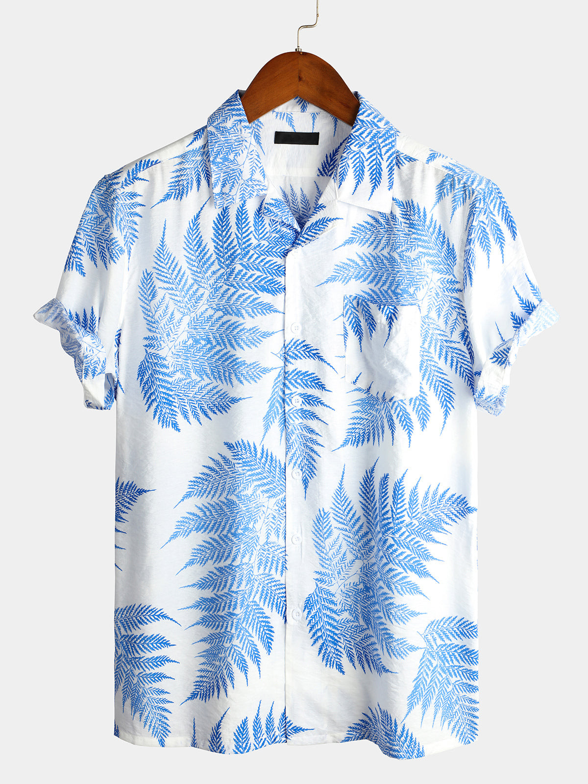 Mens Holiday Short Sleeve Cotton Shirt Hawaiian Shirt for Men Women