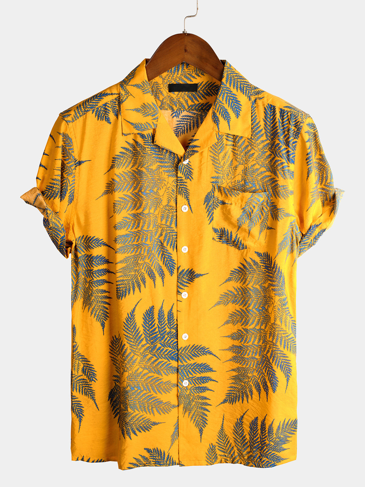 Mens Holiday Short Sleeve Cotton Shirt Hawaiian Shirt for Men Women