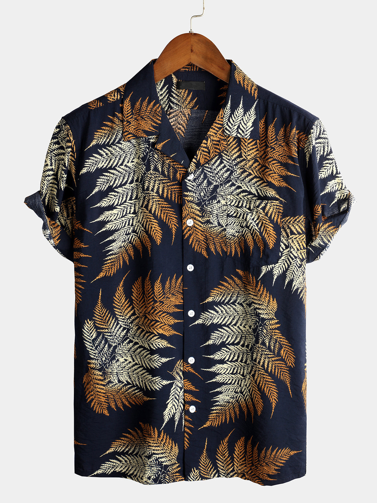 Mens Holiday Short Sleeve Cotton Shirt Hawaiian Shirt for Men Women