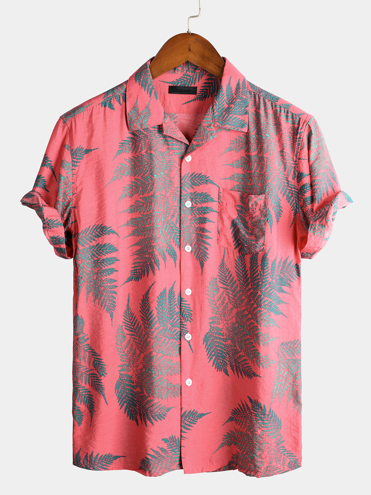 Mens Holiday Short Sleeve Cotton Shirt Hawaiian Shirt for Men Women