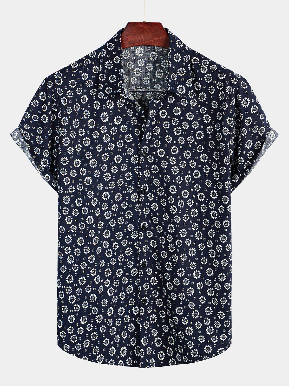 Mens Printed Casual Cotton Short Sleeve Shirt Hawaiian Shirt for Men Women