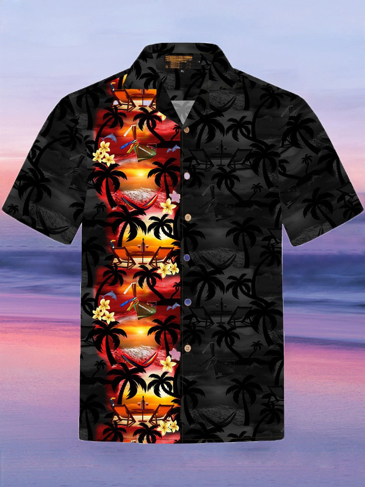 Mens Short Sleeve Button Up Authentic Hawaiian Shirts