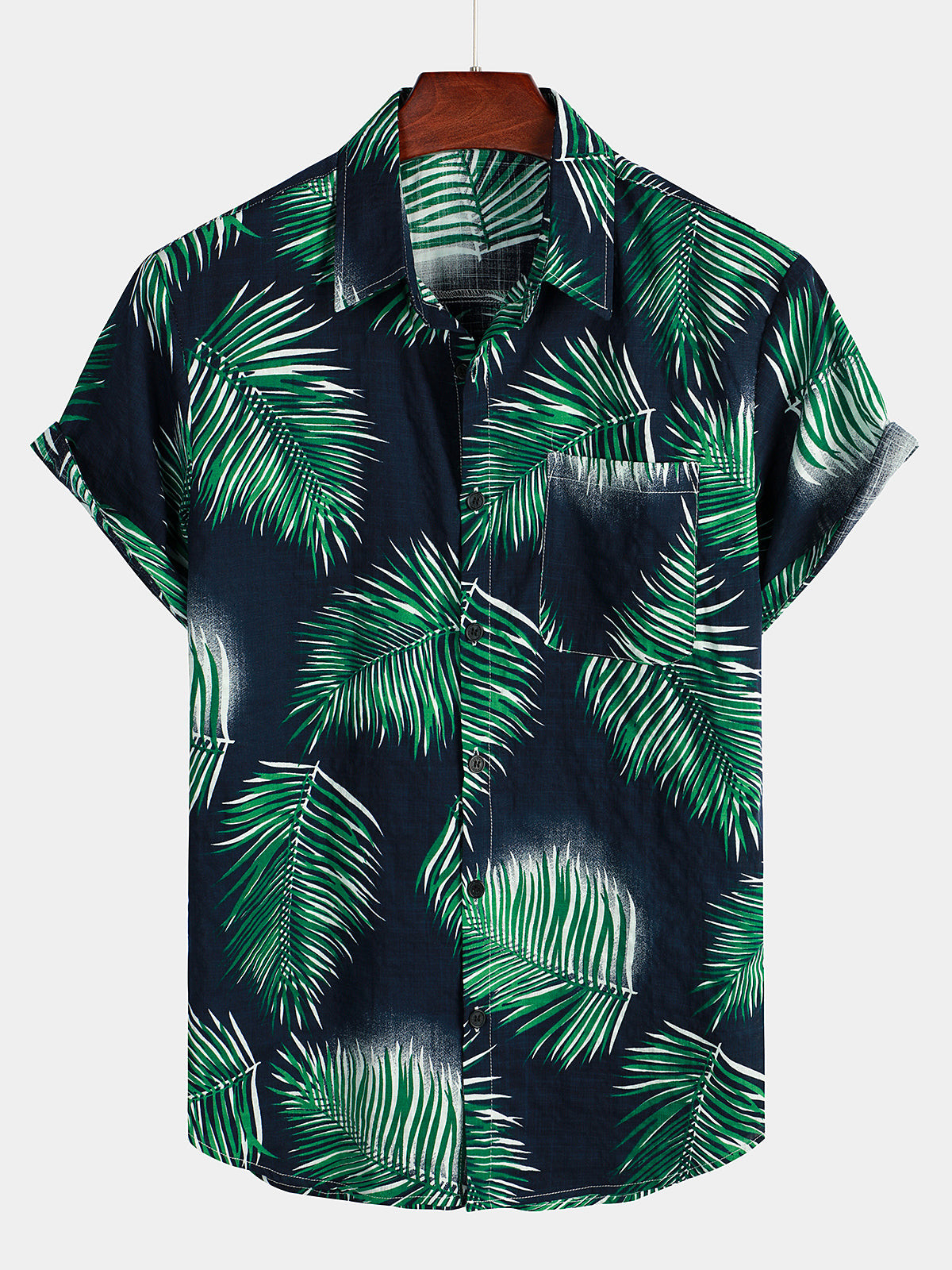 Mens Summer Tropical Short Sleeve Hawaiian Shirt