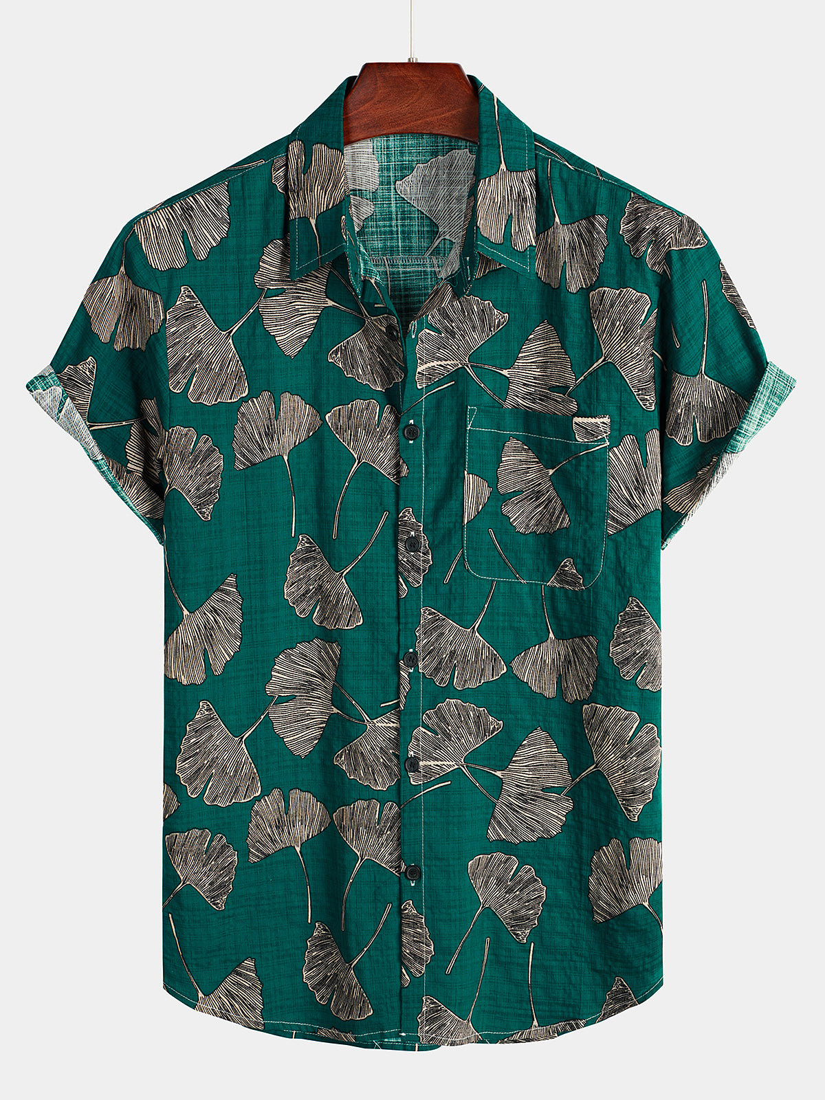 Mens Summer Tropical Short Sleeve Hawaiian Shirt