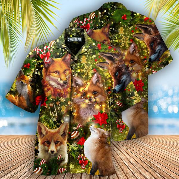 Merry Christmas Foxmas Edition - Hawaiian Shirt - Hawaiian Shirt For Men, Hawaiian Shirt For Women, Aloha Shirt