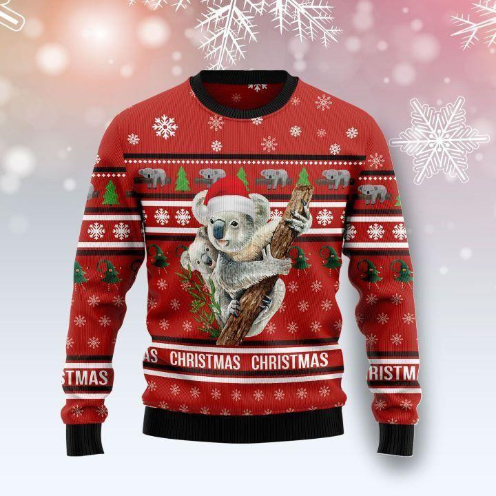 Merry Christmas Koala Ugly Christmas Sweater Ugly Sweater For Men Women