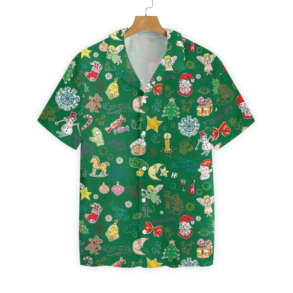 Merry Christmas Pattern Hawaiian Shirt