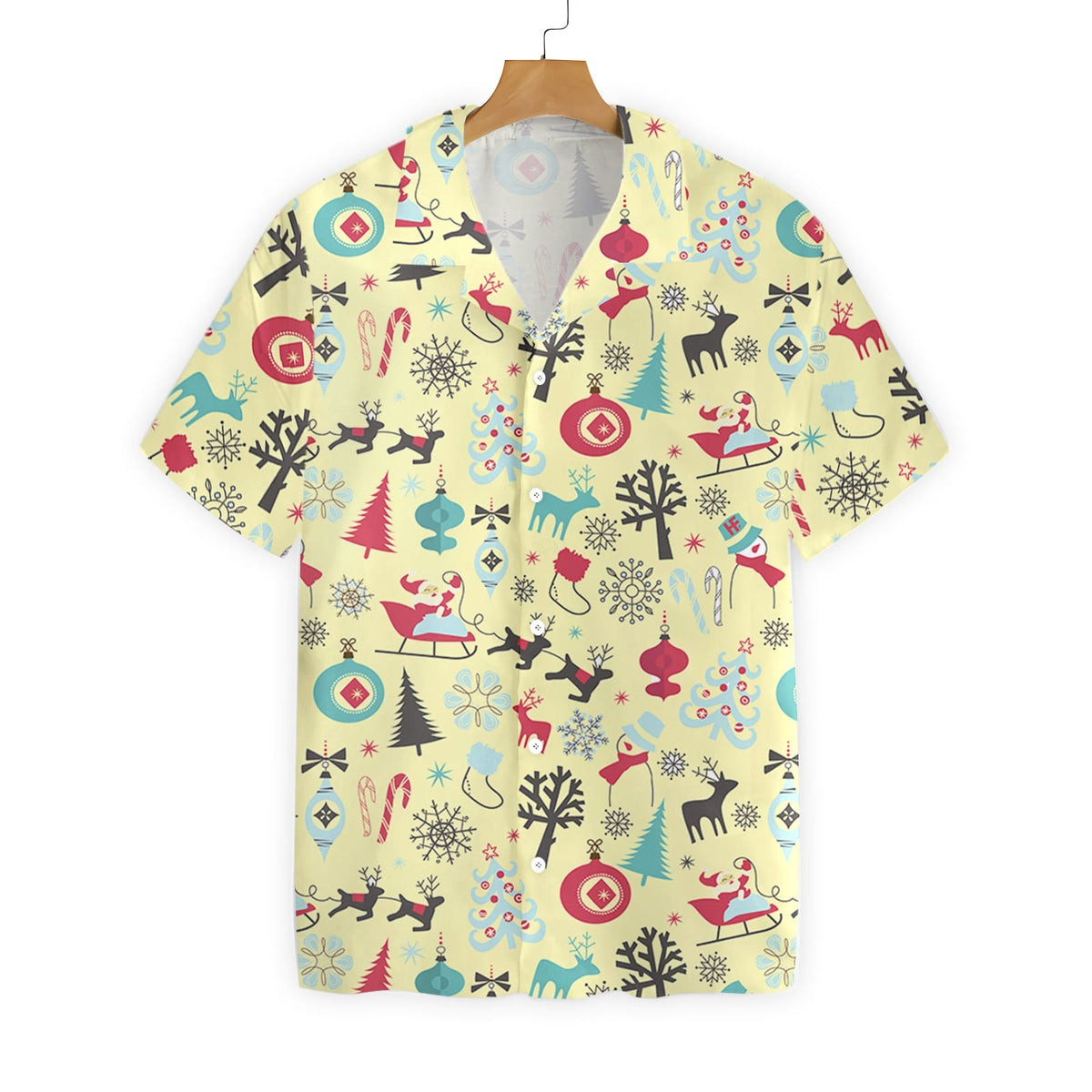 Merry Christmas Pattern Hawaiian Shirt