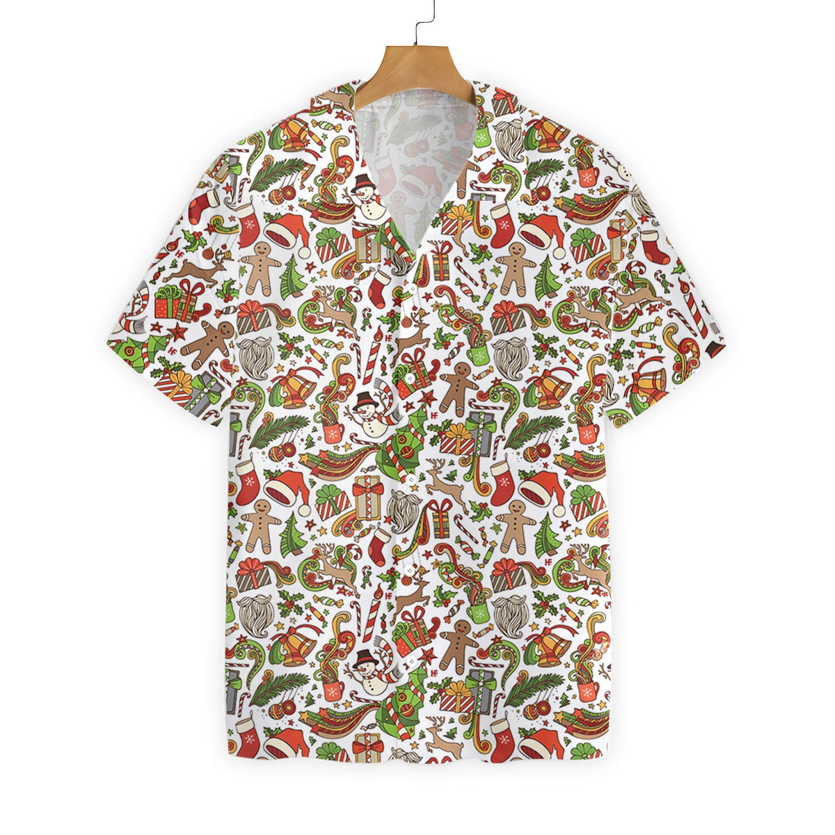 Merry Christmas Pattern Hawaiian Shirt