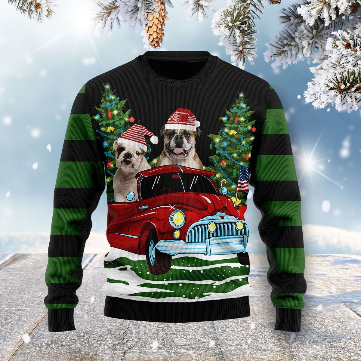 Merry Christmas Pug Dog Ugly Christmas Sweater Ugly Sweater For Men Women