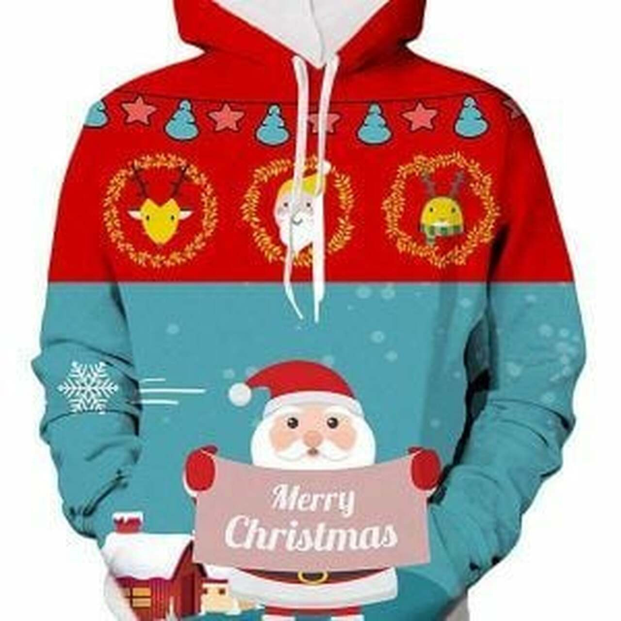 Merry Christmas Santa Clause 3d All Over Print Hoodie