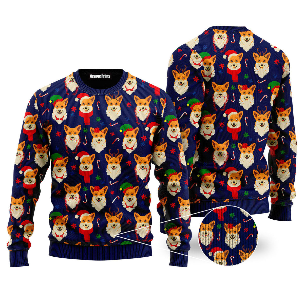 Merry Corgmas Corgi Dog Lover Ugly Christmas Sweater Ugly Sweater For Men Women