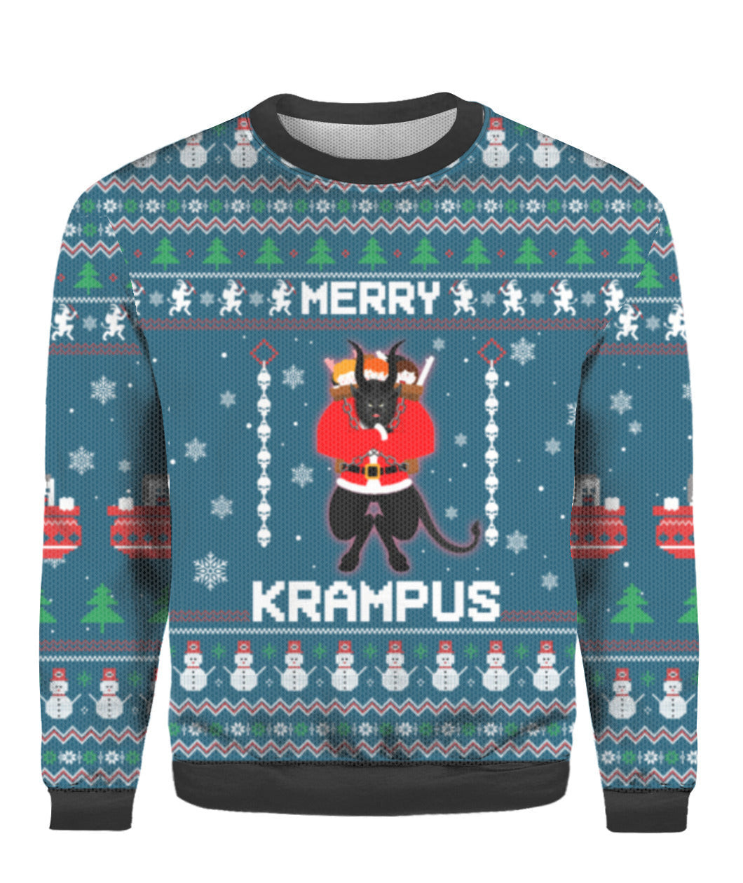 Merry Krampus Ugly Christmas Sweater Ugly Sweater For Men Women