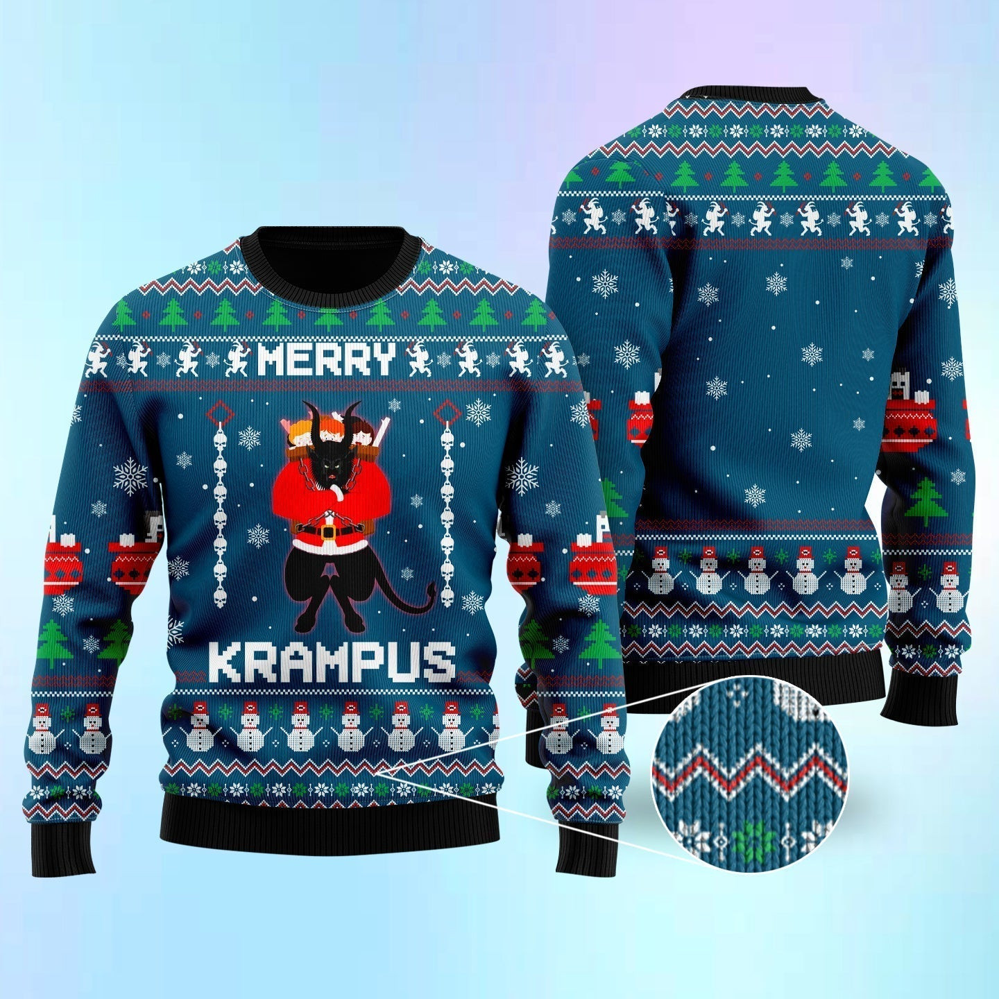 Merry Krampus Ugly Christmas Ugly Christmas Sweater Ugly Sweater For Men Women