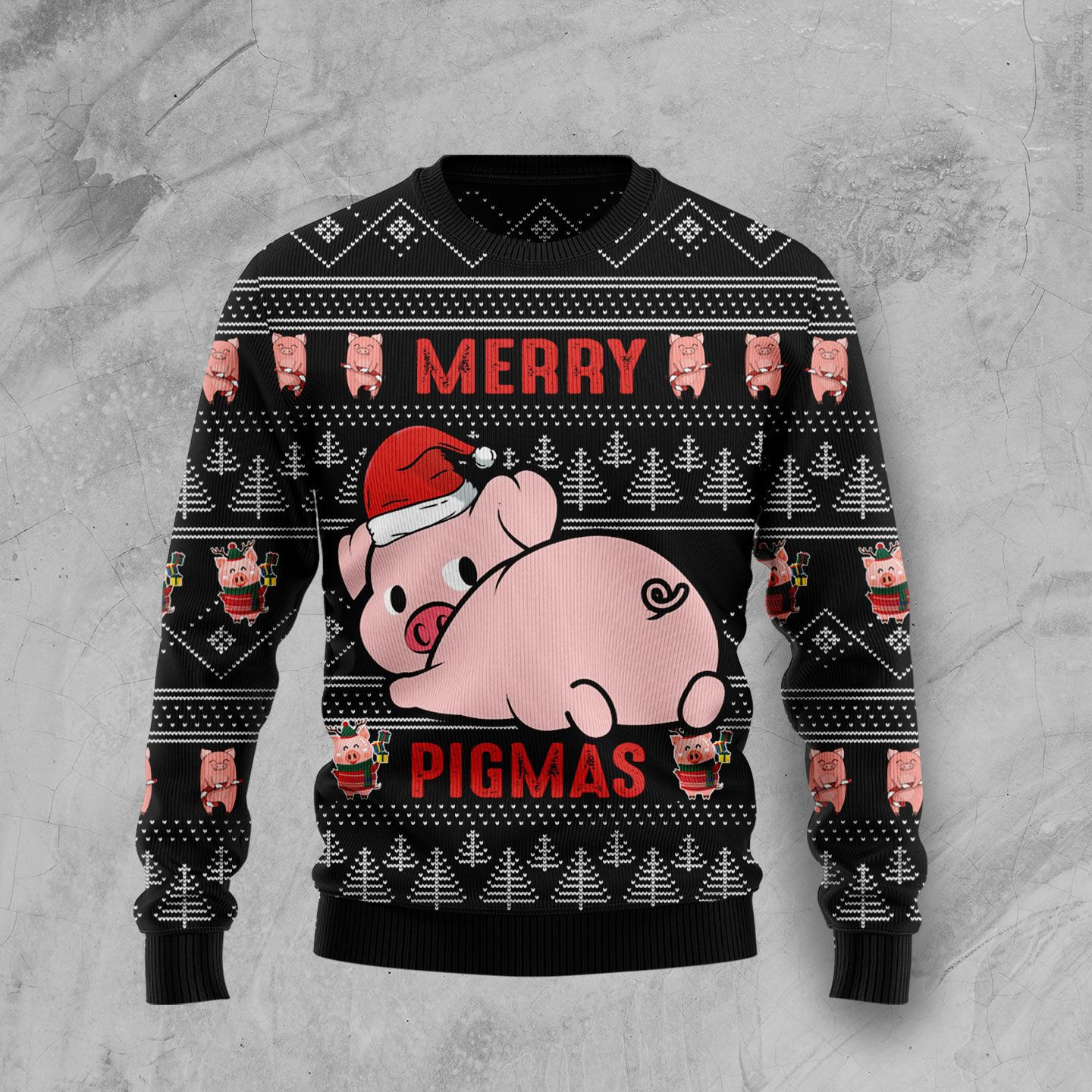 Merry Pigmas Christmas Ugly Christmas Sweater Ugly Sweater For Men Women