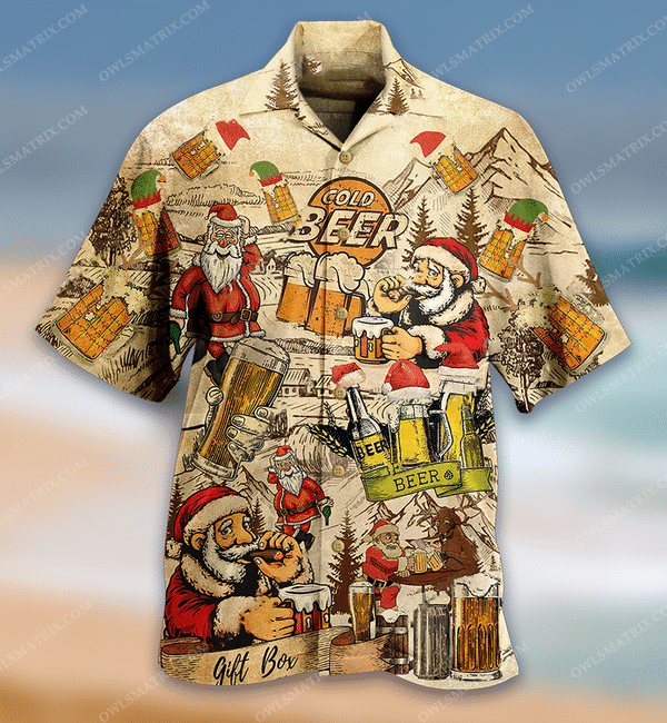 Merry Xmas Love Beer Limited Edition - Hawaiian Shirt - Hawaiian Shirt For Men