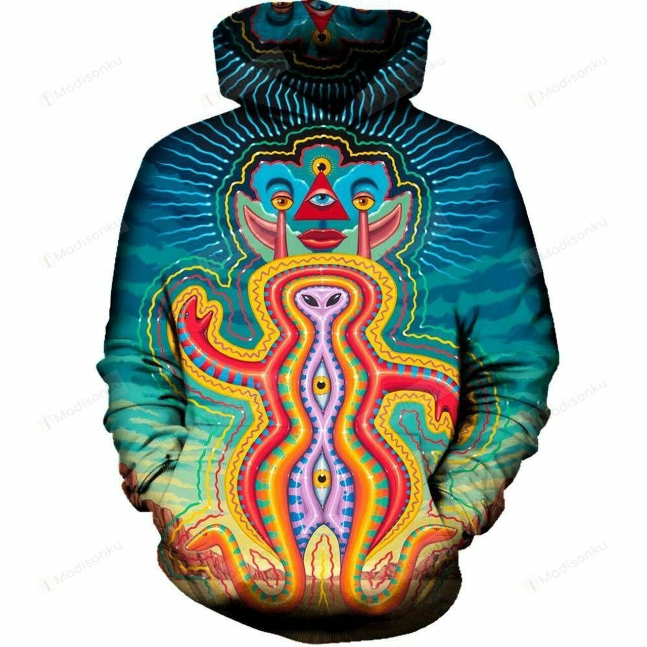 Mescalito 3d All Over Printed Hoodie