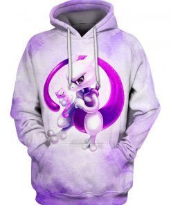 Mewtwo Chibi 3D All Over Print Hoodie