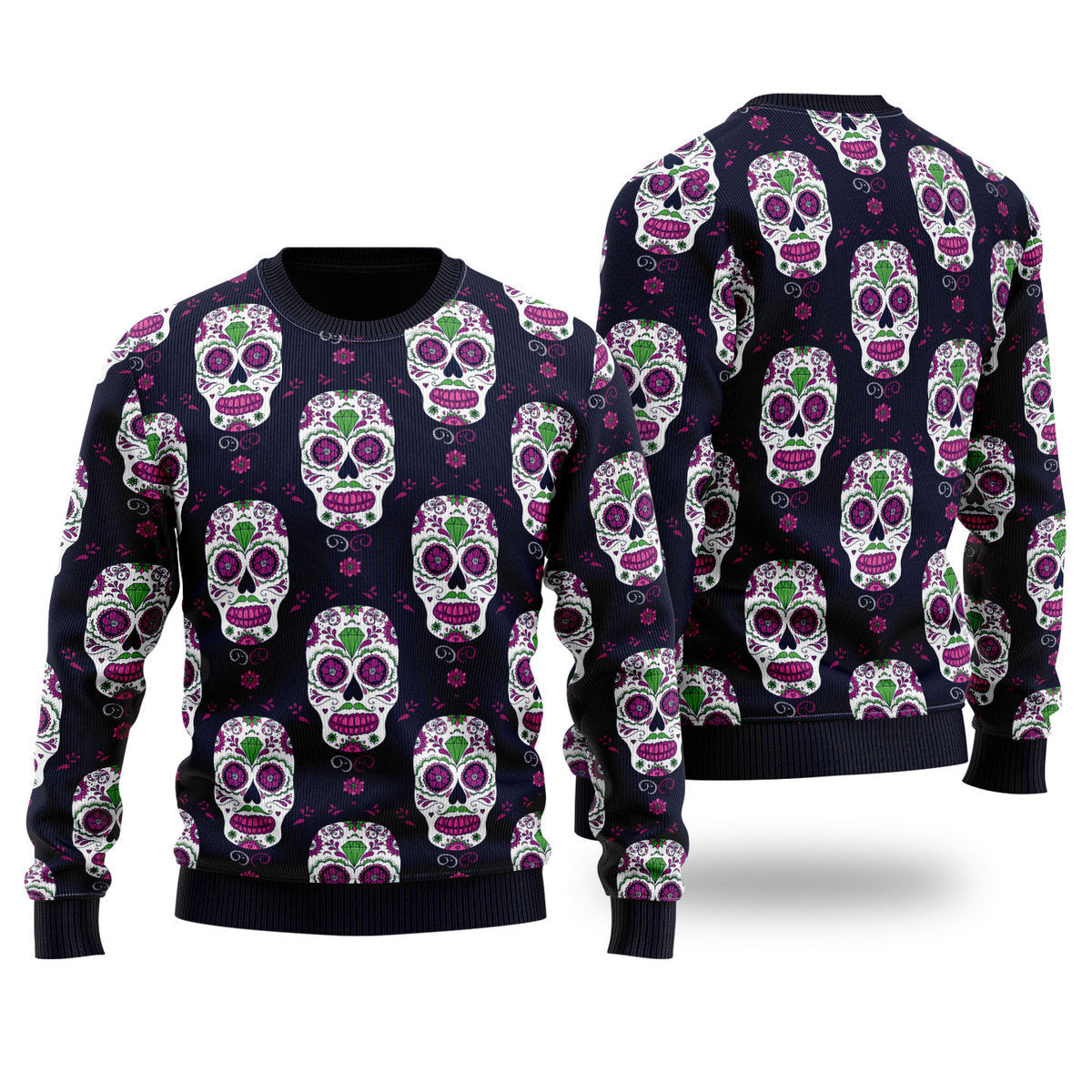 Mexican Day Sugar Skull Ugly Christmas Sweater Ugly Sweater For Men Women