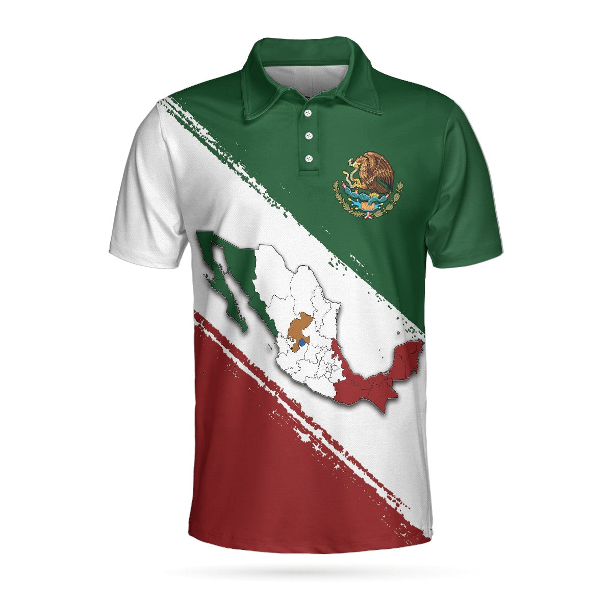 Mexico Short Sleeve Polo Shirt Patriotic Mexican Polo Shirt Best Mexico Shirt For Men