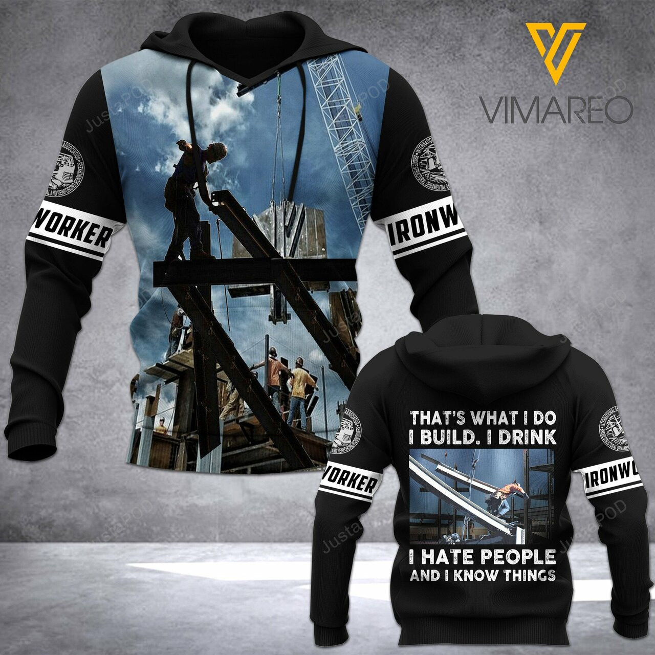 Mh Ironworker 3d All Over Print Hoodie