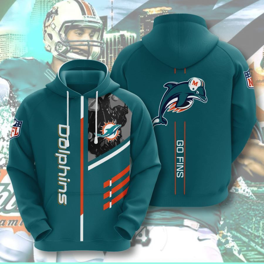 Miami Dolphins No1130 Custom Hoodie 3D All Over Print