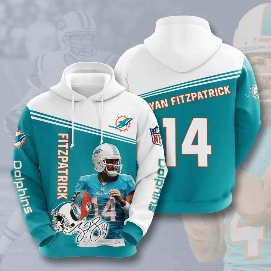 Miami Dolphins No1131 Custom Hoodie 3D All Over Print