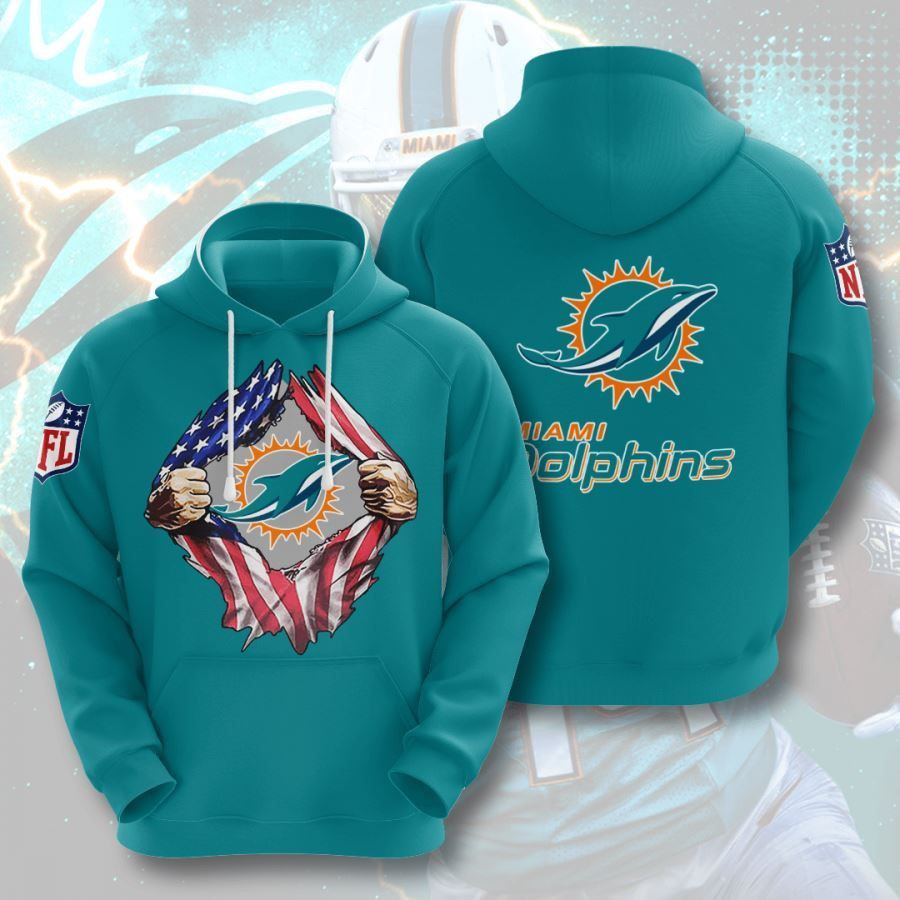 Miami Dolphins No1139 Custom Hoodie 3D All Over Print