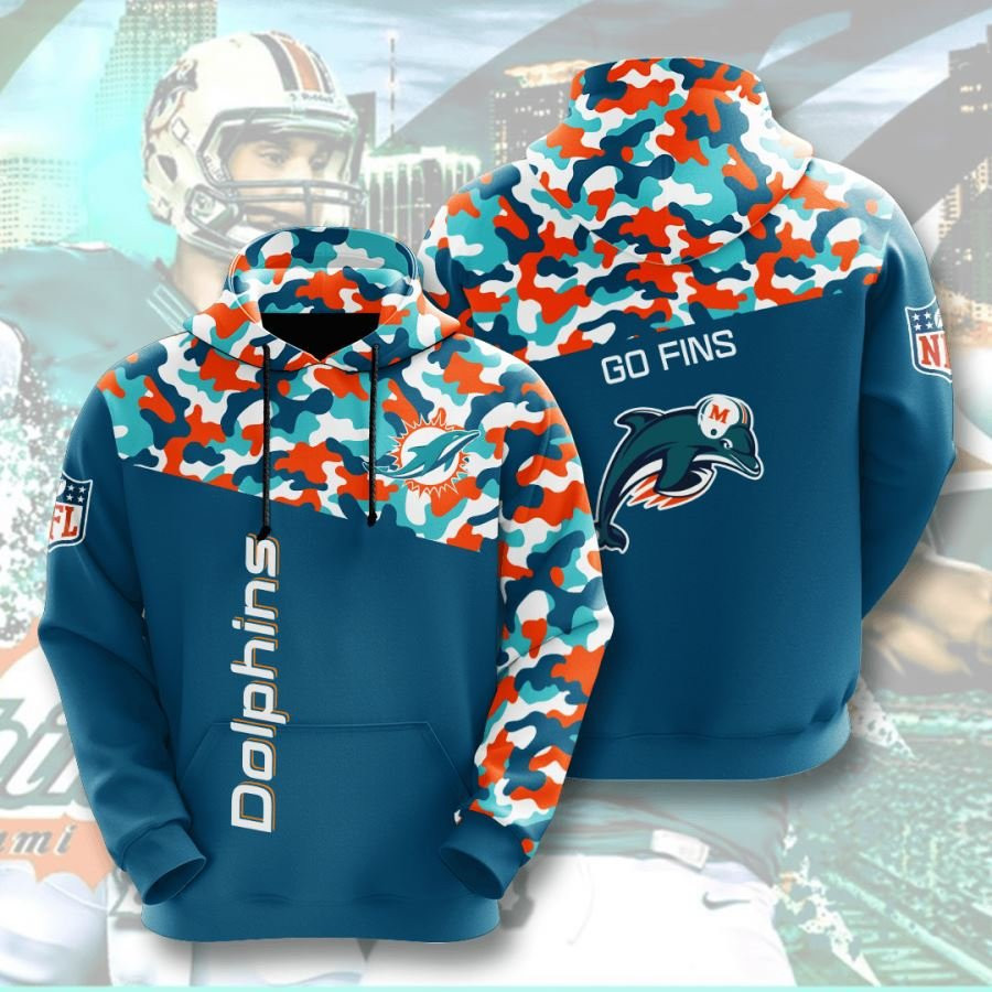 Miami Dolphins No1142 Custom Hoodie 3D