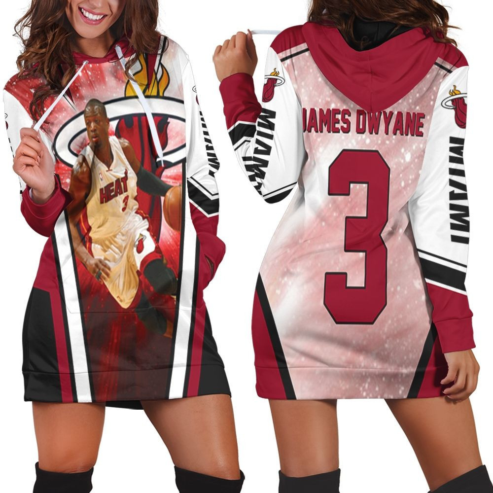 Miami Heat Logo Chris Bosh Lebron James Dwyane Wade For Fan Hoodie Dress Sweater Dress Sweatshirt Dress