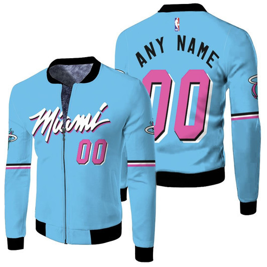 Miami Heat Nba Basketball 2020 Finished City Edition Jersey Style Custom Gift For Heat Fans Fleece Bomber Jacket