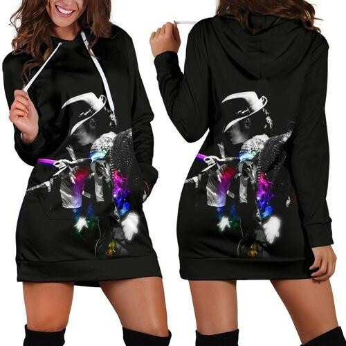 Michael Jackson Hoodie Dress Sweater Dress Sweatshirt Dress 3d All Over Print For Women Hoodie