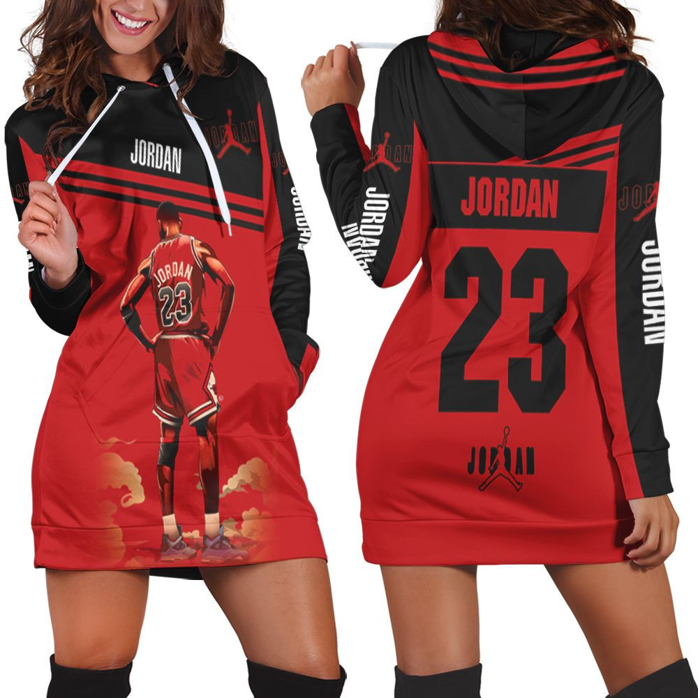 Michael Jordan 23 Chicago Bulls Standings Hoodie Dress Sweater Dress Sweatshirt Dress