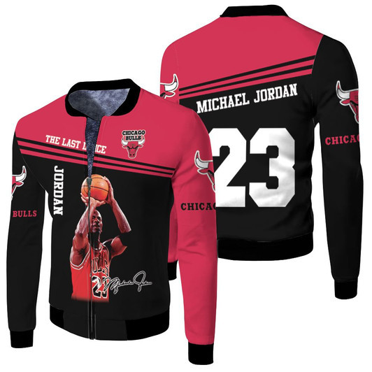 Michael Jordan The Last Dance Chicago Bulls Signed For Fan T Shirt Fleece Bomber Jacket