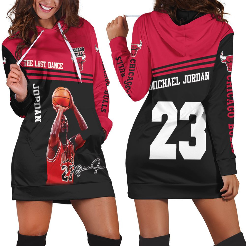 Michael Jordan The Last Dance Chicago Bulls Signed For Fan T-shirt 3d Hoodie Dress Sweater Dress Sweatshirt Dress